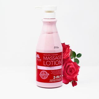 LaPalm Healing Therapy Massage Lotion | French Rose 24oz