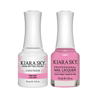Kiara Sky Gel Nail Polish Duo - 582 Pink Colors - Pink Tutu