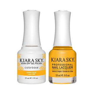 Kiara Sky Gel Nail Polish Duo - 587 Yellow Colors - Sunny Daze