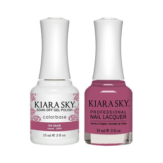 Kiara Sky Gel Nail Polish Duo - 595 Pink Colors - Oh Dear