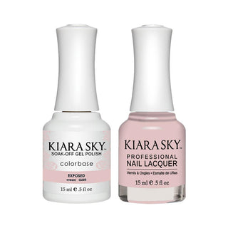Kiara Sky Gel Nail Polish Duo - 601 Pink Colors - Love at Frost Bite